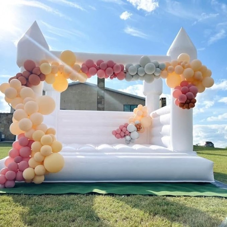 Elegant White Bounce Houses